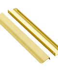 15 Pack Gold Finger Edge Cabinet Pulls With 256mm Hole Center 10 Inch And 300mm Length 11.81 Inch Zinc Alloy Concealed Drawer Handles