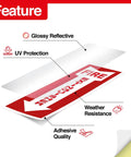 Features of Pack Of 12 Fire Extinguisher Stickers 4 By 12 Inches, 5 Mil Vinyl, including UV protection and weather resistance.