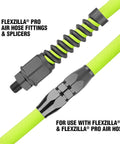 1/4 In Air Hose With 360 Degree Swivel Reusable Fittings For Quick Field Repairs Pro Grade Heavy Duty Build Easy Length Customization Compatible With Most Tools And Air Tools Model RP900250S, hose fittings and splicer