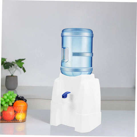 Portable Outdoor Water Dispenser Stand For Camping And Picnics on kitchen countertop, blue and white, compact and lightweight