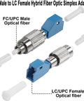 FC To LC Hybrid Fiber Optic Adapter Easy Swap Singlemode 9 125 Micron FC UPC Male To LC UPC Female Simplex Converter Coupler