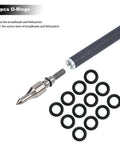 100 Pack One Quarter Inch Broadhead O Rings For Archery Replacement And Arrow Point And Field Point O Rings