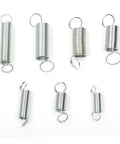 Super Cool 200 Piece Spring Kit Galvanized Torsion Extension Spiral Coils For Auto Engines Appliances Electronics And Measuring Instruments, silver spring set