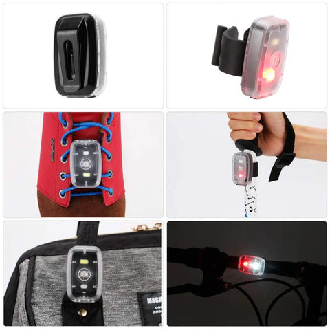 Clip On Safety Light For Night Running And Cycling With Five Modes, High Visibility Tail Light For Bikes Hiking Dogs And Kids
