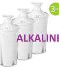 Three Alkaline Water Replacement Filter For Brita Pitcher 3 Pack That Delivers Game Changing Taste Boost And Hydration