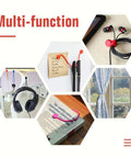 Silicone Magnetic Cable Ties Reusable Phone Cord Organizer Magnetic Twist Ties For Headphone Cables And Charging Cables Also Great For Book Markers Hanging Stuff Or Just For Fun 20 Pack In 10 Color Options shown organizing various items.
