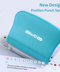 10 Hole Paper Punch Handheld Metal Puncher For A4 A5 B5 Notebooks And Scrapbooks 20 26 30 Hole Options 10 Sheet Capacity 5 5mm