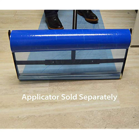 Hard Surface Protection Film 24 Inch By 200 Foot Floor Shield With Self Adhesive Backing And Easy Install in action use