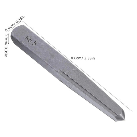 Get This High Carbon Steel Bolt Extractor Kit With Five Pieces To Save Your Threads And Fix Damaged Screws Fast Using A Tapered Guide For Enhanced Grip And Zero Deformation In Any Home Repair Job Or Garage No.5 steel extractor bit 8.6cm