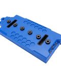 Pro Grade Shelf Pin Jig Template Crafted From Tough ABS Plastic For Dead Nuts Accurate 32 Millimeter Cabinet Hole Spacing with clamps