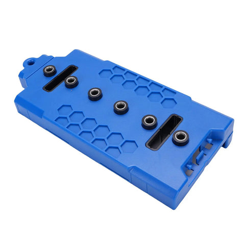 Pro Grade Shelf Pin Jig Template Crafted From Tough ABS Plastic For Dead Nuts Accurate 32 Millimeter Cabinet Hole Spacing with clamps