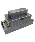 No Nonsense Heavy Duty 220V Heat Shrink Tunnel Machine Featuring Quartz Infrared Tubes For Tight POF And PVC Film Wraps On Food Beverages Tools And Household Goods That Really Get The Job Done Smooth Pro Grade Performance Guaranteed, compact design with heating element.