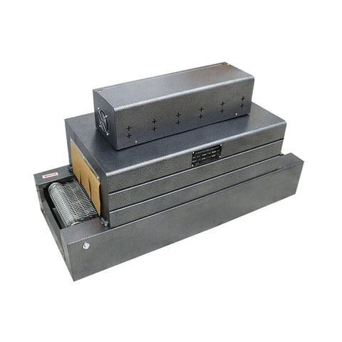 No Nonsense Heavy Duty 220V Heat Shrink Tunnel Machine Featuring Quartz Infrared Tubes For Tight POF And PVC Film Wraps On Food Beverages Tools And Household Goods That Really Get The Job Done Smooth Pro Grade Performance Guaranteed, compact design with heating element.