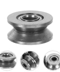 20 Pack V Groove Pulleys For Gate Tracks With Deep Groove Ball Bearings Heavy Duty Wear Resistant Roller Bearings close-up view