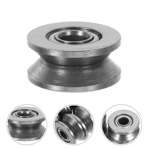 20 Pack V Groove Pulleys For Gate Tracks With Deep Groove Ball Bearings Heavy Duty Wear Resistant Roller Bearings close-up view