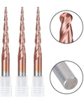 Professional Grade Premium Carbide CNC Ball Nose End Mill Cutter Hrc62 TiCN Coated 1/8 inch shank for precision milling.