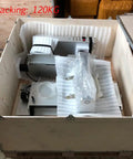 6040 5 Axis CNC Router Engraving Machine With 2200W Spindle in packaging, showing foam protection and boxed setup
