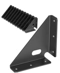 Set of 2 heavy duty metal triangle corner brackets for wood, durable 90 degree supports, high load corner braces for woodworking projects