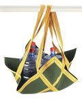 Heavy Duty Canvas Cargo Lifting Net With Reinforced Handles for crane pallet haul and hoist work carrying water jugs