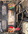 Premium Brass Battery Terminal Connectors engineered for marine car boat and RV applications on a lead acid battery.