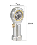 2 Pack Spherical Rod End Bearing 6mm Bore M6x1.0 Right Hand Female Thread Self Lubricated Joint For Hydraulic Cylinders And Machinery Pro Grade Built Tough Heavy Duty High Precision Pivot Point, 6mm bore, 39mm long