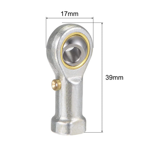 2 Pack Spherical Rod End Bearing 6mm Bore M6x1.0 Right Hand Female Thread Self Lubricated Joint For Hydraulic Cylinders And Machinery Pro Grade Built Tough Heavy Duty High Precision Pivot Point, 6mm bore, 39mm long