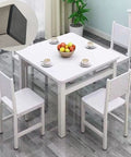 Dining table with chairs and inset of 4 Pack 2x2 Inch End Caps For Square Tubing Black Plastic Plugs Waterproof Durable Wear Resistant Square Tube Post End Caps Fit 1.75 To 1.92 Inch Inner Diameter