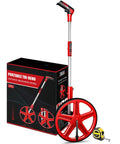 12 Inch Distance Measuring Wheel Collapsible Rolling Ruler for Construction and DIY with packaging and tape measure