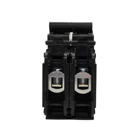 Built Tough 20 Amp 2 Pole Miniature Circuit Breaker 120 240V AC DIN Rail Surface Mount With 10KA Interrupt Rating UL 489 Listed front view