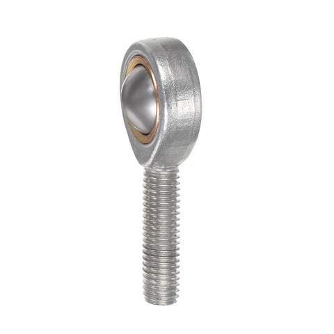 8mm Rod End Bearing With Left Hand Thread M8x1 25 Cast Iron Joint Jam Nut Built Tough For Mechanical Linkages And Assemblies Durable Corrosion Resistant SA8T K Style Fitment For Robotics Automotive And Industrial Machinery Projects, side view