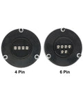 4 pin and 6 pin connectors on CNC Pulse Generator Handwheel for Precise Manual Pulse Control 24V 100PPR Rotary Encoder