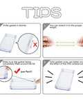 Assembly tips for ABS Plastic Junction Box IP65 Dustproof Waterproof Electrical Enclosure With Clear PC Cover, showing gasket fitting.