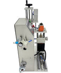 Top Shelf Semi Automatic Glass Jar Vacuum Capper And Tin Cap Sealer For 110V Home Kitchens showing machine control panel and components