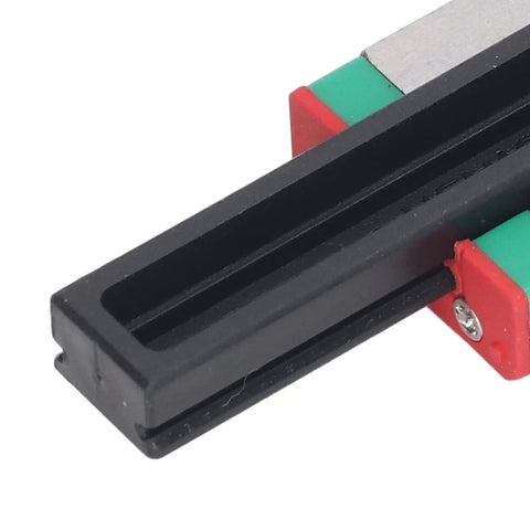 Close-up of Two Pack Linear Motion Carriage Block for MGN12H Rails Heavy Duty Slider Bearing, showing aluminum and steel construction for 3D printers.