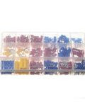 ZCKHNQOP Hot Pick 300pc Electrical Wire Crimp Terminals Kit With Insulated Spade Butts And Assorted Connectors For Quick Fixes And Serious Wiring Gigs You Need., assorted crimp terminals in plastic organizer