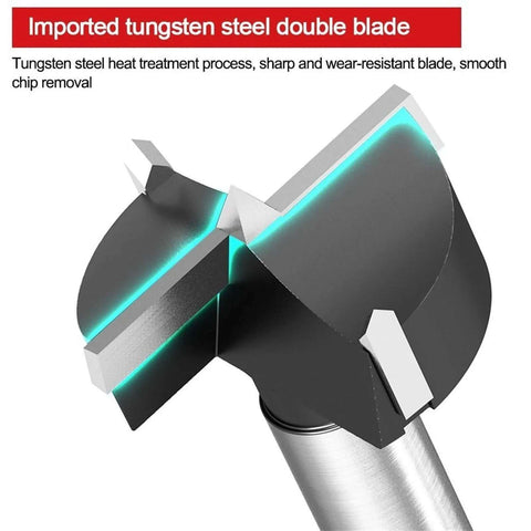 1pc hole saw cutter drill bit for wood, 18mm, tungsten steel double blade.