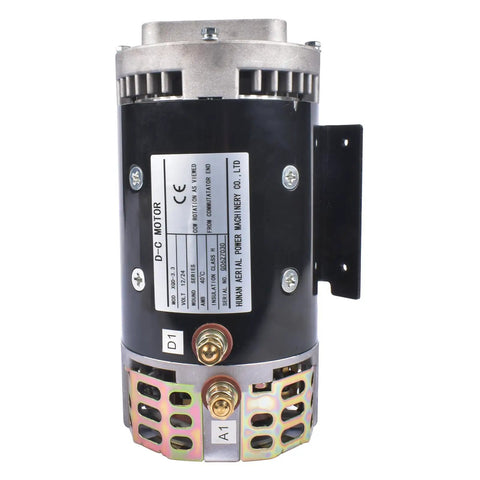 Beefed Up 24VDC 4.5HP Hydraulic Pump Motor Cross Reference 40844 48044GT Replacement Part For GS Series Scissor Lifts Fits GS2046 GS2632 GS4047 Industrial Aerial Equipment Hydraulic Power Replacement Parts, black DC motor
