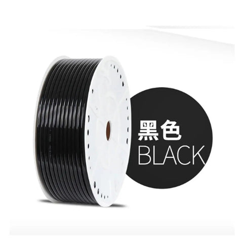 Pro Shop Premium Polyurethane Air Hose 80 Meter Roll For Air Compressors And Pneumatic Tools Buttery Smooth Interior Industrial Tubing Black on spool.