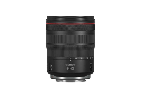 RF 24-105mm F4 L IS USM Zoom Lens For EOS R Series Mirrorless Cameras, Pro Grade All Around Zoom With Constant F4, front view