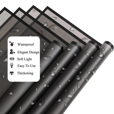 20 Sheets Black Flower Wrapping Paper With Black Border For Bouquets And DIY Craft Floral Gift Wrap 22.8 Inch Square Pack