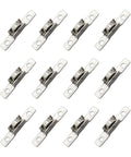 12 Pack Sliding Door Window Pulley Wheel 43x7mm Silver Universal Metal Roller For Cabinets Drawers Wear Resistant Cold Rolled Steel Nickel Plated Durable Smooth Operation Ideal Replacement