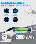 Cordless Electric Scissors Rotary Cutter For Cardboard And Packages 4V Box Cutter With Replacement Blade And Charger Cuts