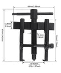 OriGlam adjustable two-jaw gear puller bearing remover tool, 2-inch carbon steel, motorcycle repair kit, front view