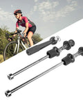Bike Quick Release Skewer Set Black Anti Theft Locking Skewers Aluminum Alloy For Road Bike Wheels Lightweight Secure Axle