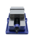 Front view of 6 Inch Hardened Steel Milling Machine Bench Vise With Lock Down Clamps Locked In Tight To Kill The Wiggle Delivers Serious Clamping Force Zero Slippage Shop Ready Precision Vice.