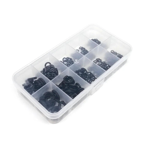 320 Piece Black Stainless Steel Split Lock Washer Set For Screws And Bolts In Sizes M2 Through M8 Including M2 M2.5 M3 M3.5 M4 M5 M6 And M8 304 Stainless Steel GB93 Elastic Gasket Box Kit, black split lock washers in compartment box