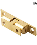 Rock Solid Double Adjustable Brass Ball Catch For Cabinet Doors And Cupboards, gold tone roller latch, 60mm