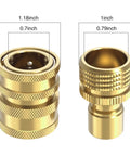 Heavy Duty Three Quarter Inch Garden Hose Quick Connect Fittings No Leak Water Splitter With Sink Spigot Adapters Brass Connectors