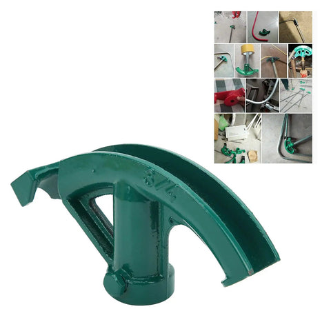 Smooth Bend 21mm Pipe Bender Manual Tube Bending Tool for Copper Aluminum Steel PVC, heavy-duty 45# steel head close-up.