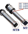 Top Tier High Precision Collet Chuck For Mta2 Mta3 Mta4 And Er Tool Holders shows MTB and MTA sizes with clear dimensions.
